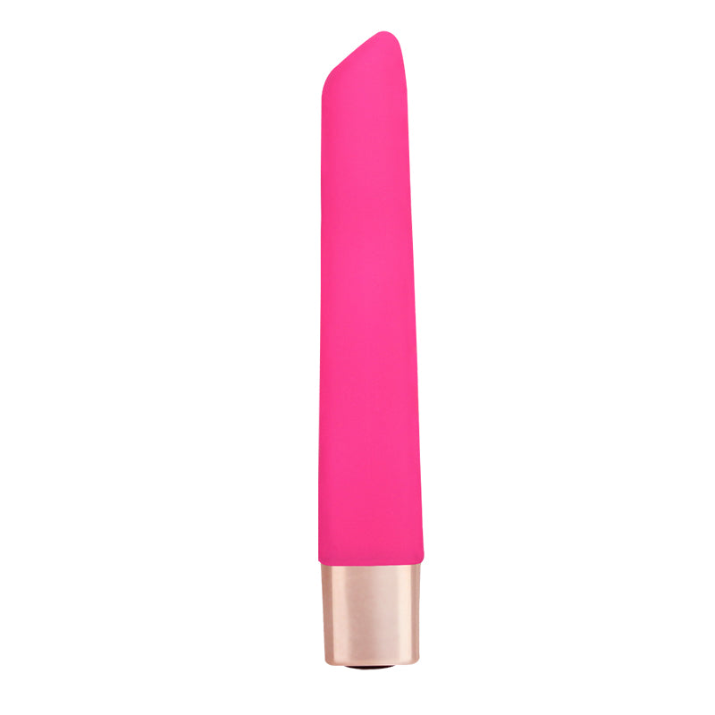 Pink Bullet Vibrator with Angled Tip - Fun-Mates Pink Bullet Vibrator with Angled Tip - Fun-Mates