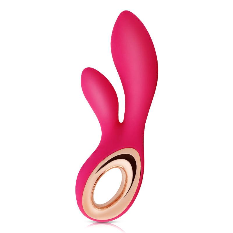Rabbit Vibrator G Spot Clitoris Stimulate Massager Strapless Strap on Dildo - {{ LEVETT }}