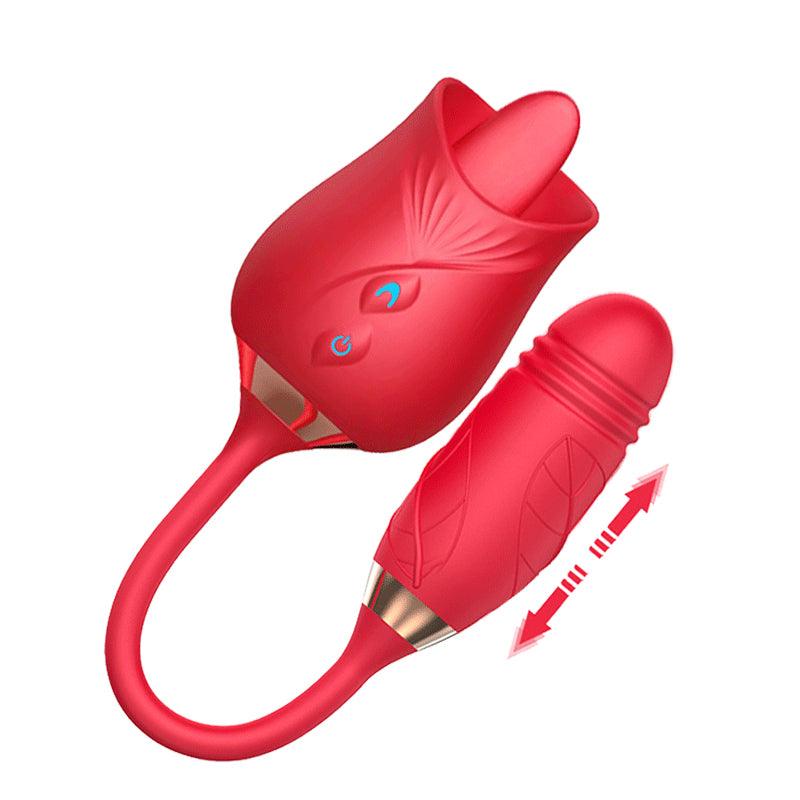 Rose Vibrators Sucking Tongue Toys - Fun-Mates Rose Vibrators Sucking Tongue Toys - Fun-Mates