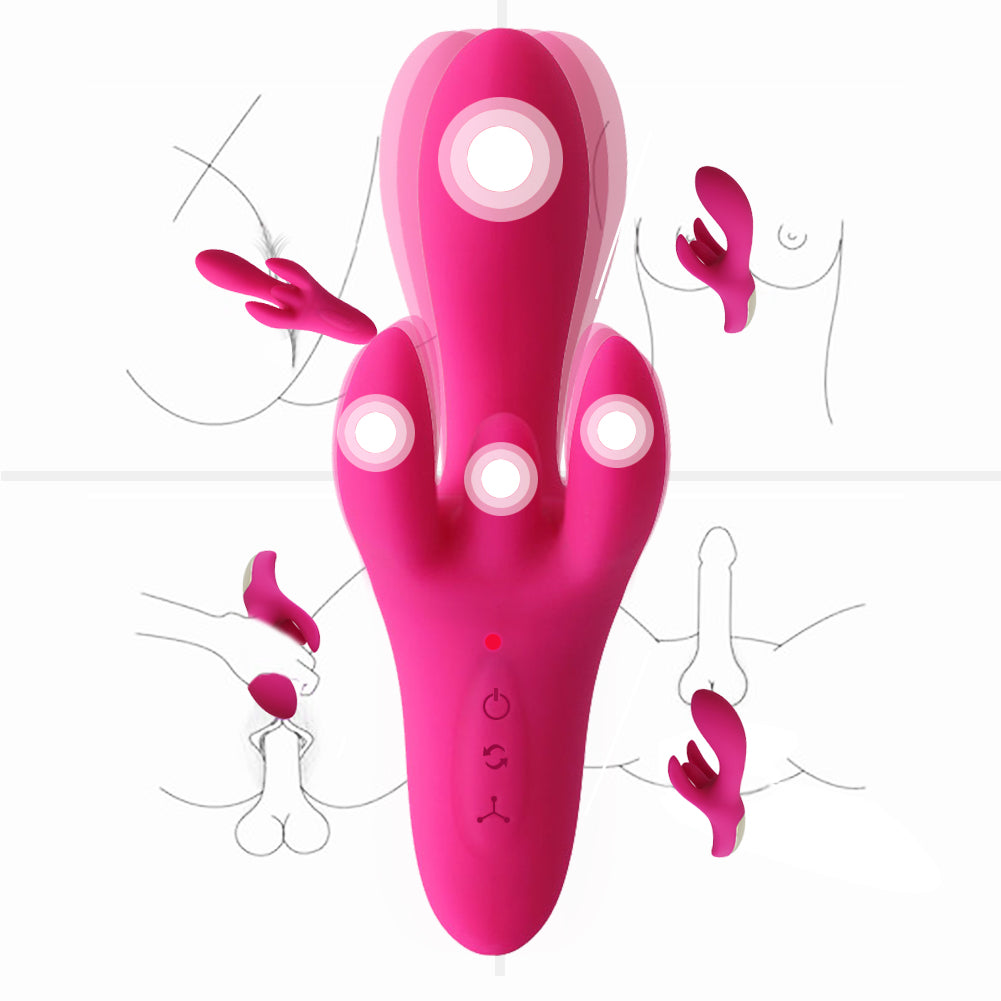 12+8 Vibration G Spot Tentacle Dildo Stimulator for Women - Fun-Mates