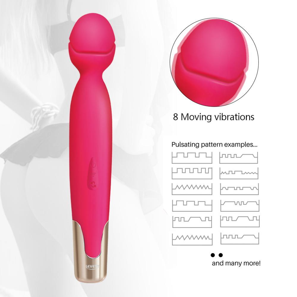 Big Av Dildo Thick Vibrator for Women - {{ LEVETT }}
