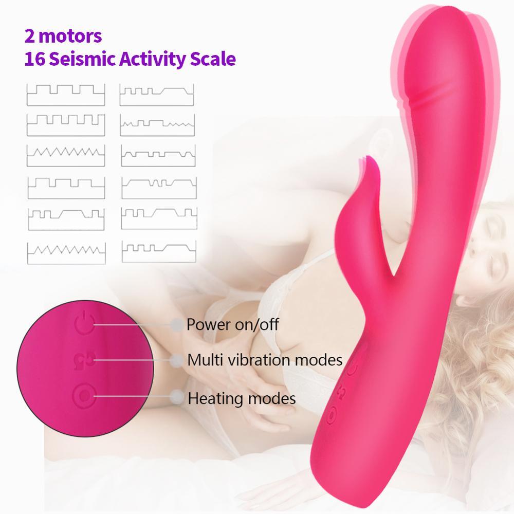 LEVETT Pink G Spot Vibrator Rabbit Vibrator for Women - {{ LEVETT }}
