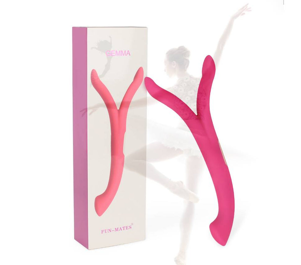 Gemma Y-Shaped Triple Vibrator Triple-Point Pleasure, 3 Powerful Mot Fun-Mates Gemma Y-Shaped Triple Vibrator Triple-Point Pleasure, 3 Powerful Mot Fun-Mates