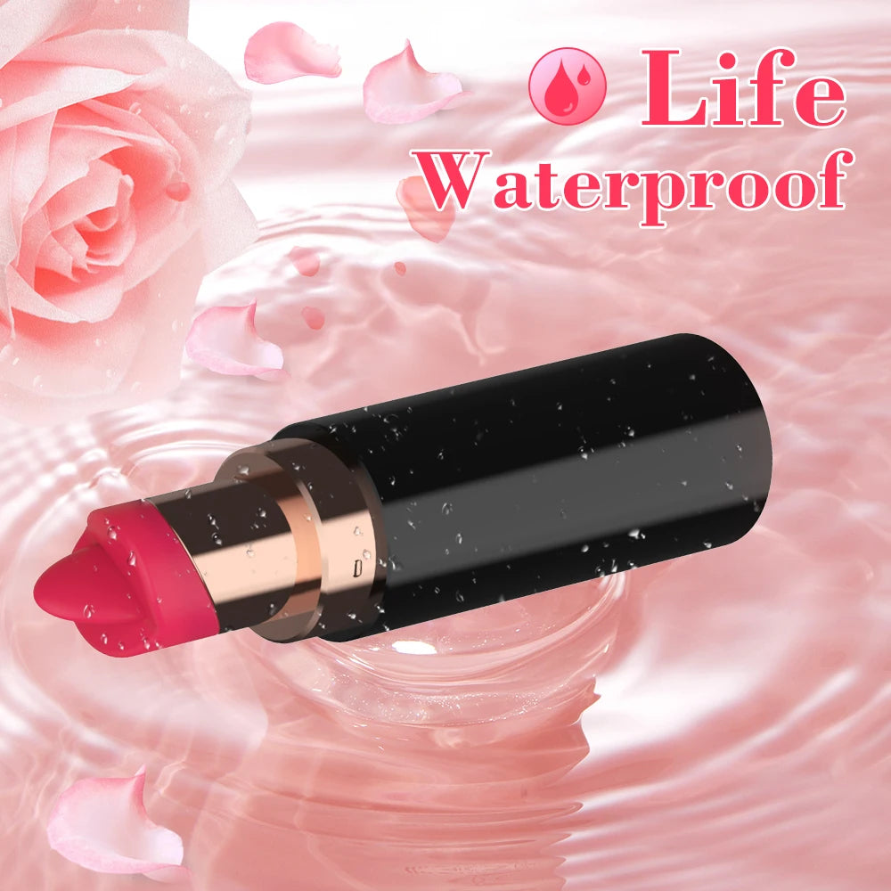 Tongue Lipstick Clit Licking Tease Vibrator