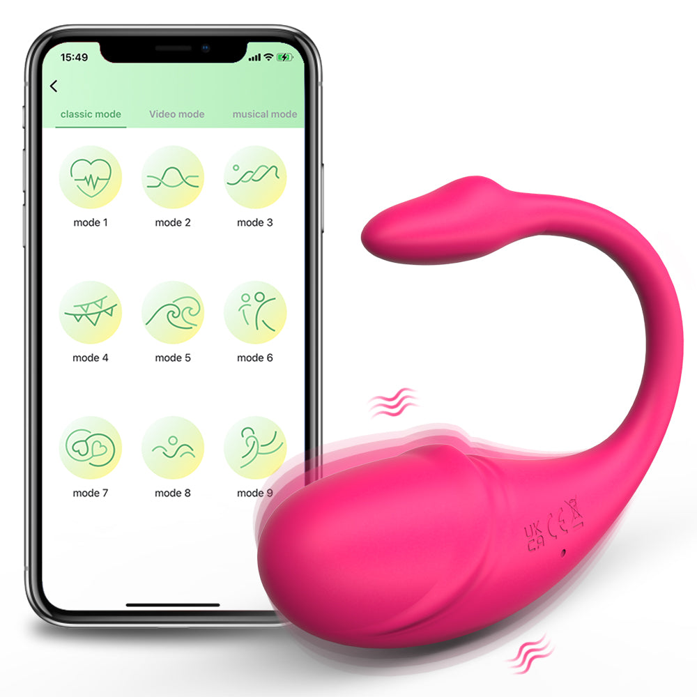 Ferdi Swan Vibrating Love Egg APP control-9 Vibration Frequency