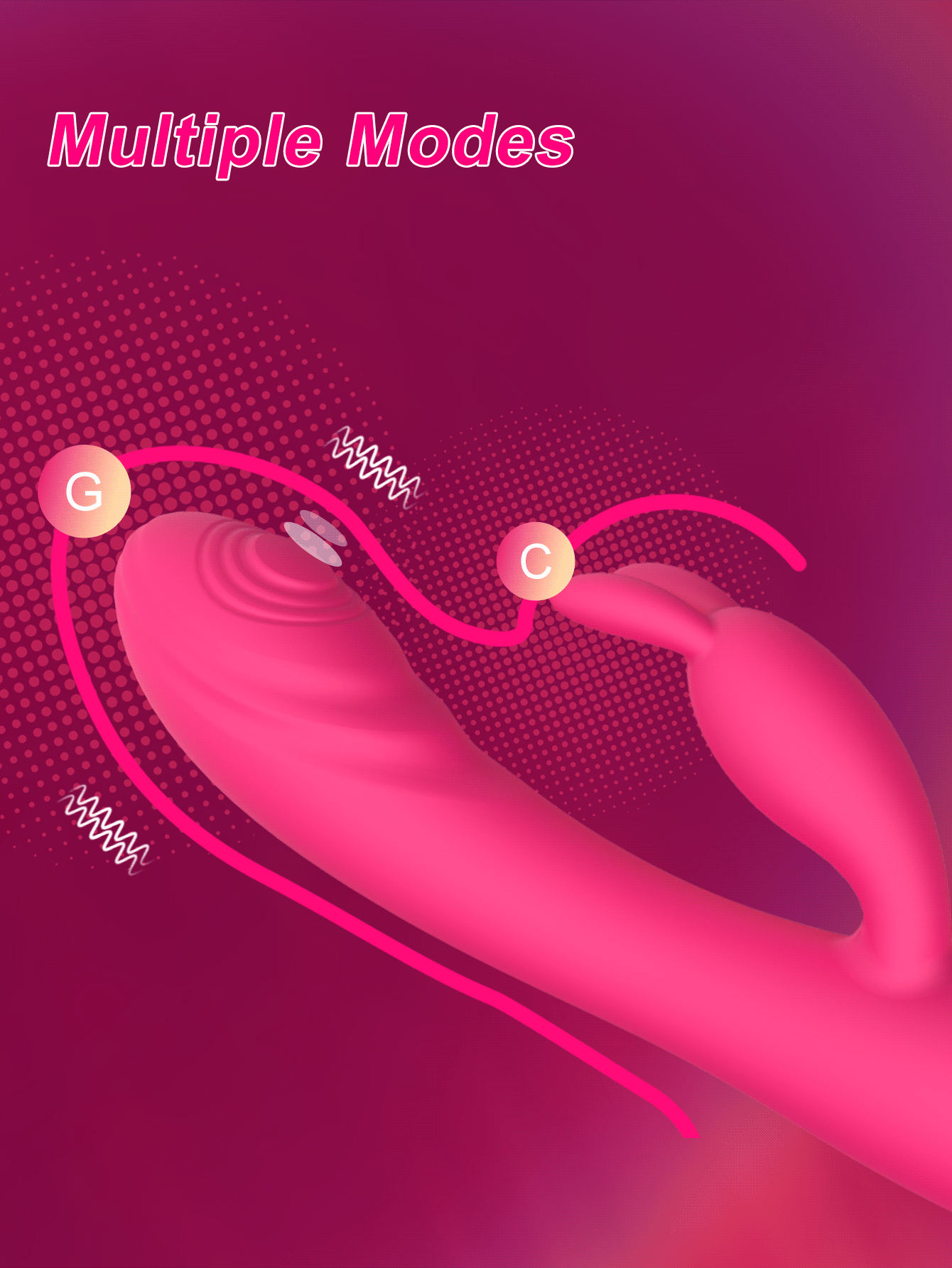 Proser Rabbit Vibrator with 5+10 Vibration Modes