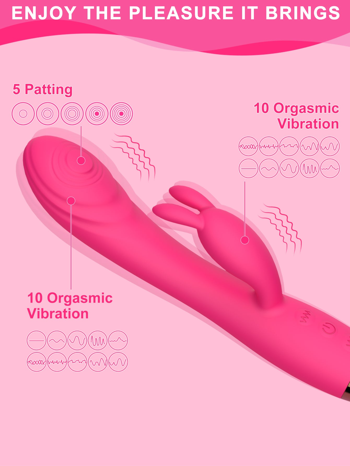 Proser Rabbit Vibrator with 5+10 Vibration Modes