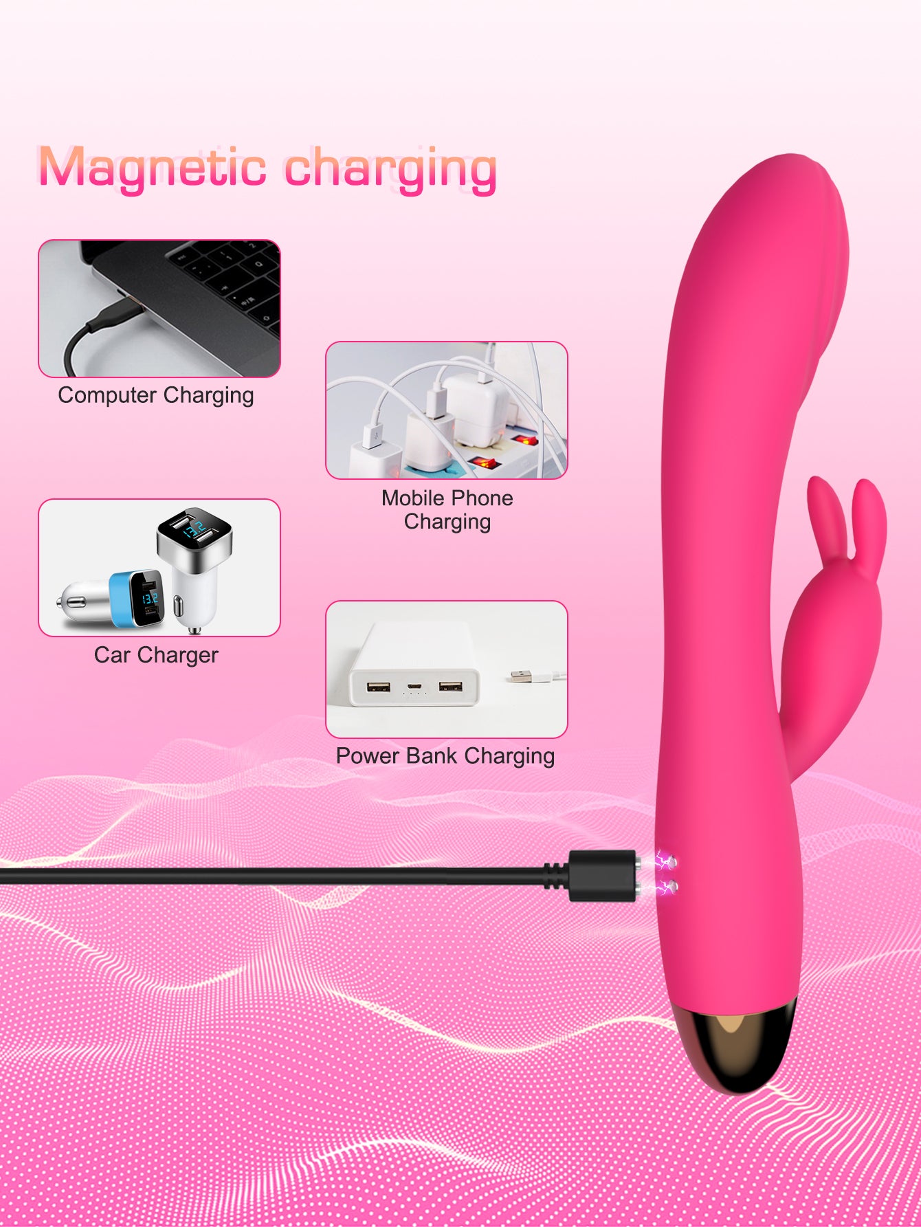 Proser Rabbit Vibrator with 5+10 Vibration Modes