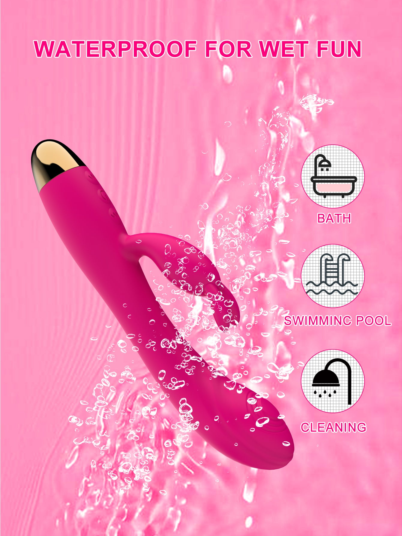 Proser Rabbit Vibrator with 5+10 Vibration Modes