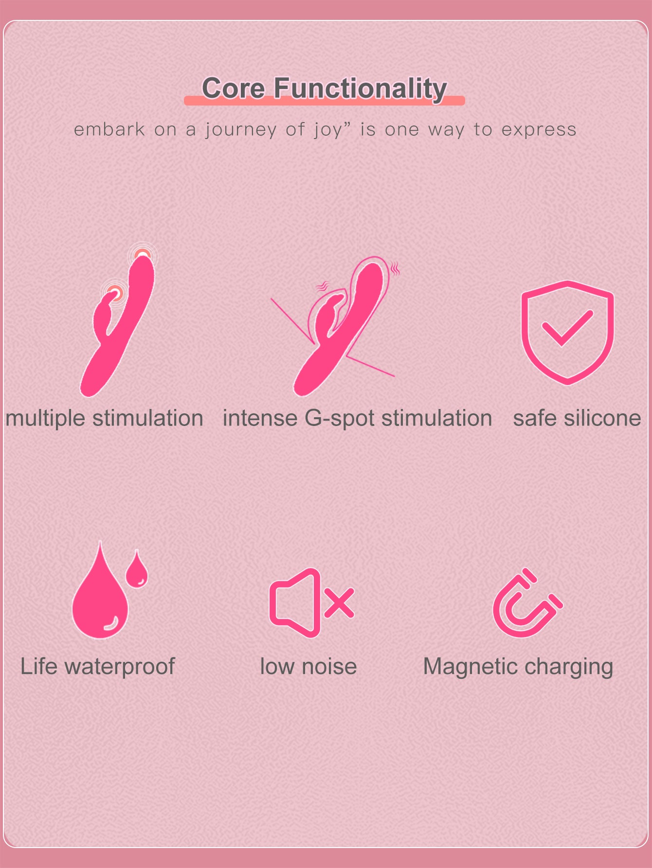 Proser Rabbit Vibrator with 5+10 Vibration Modes