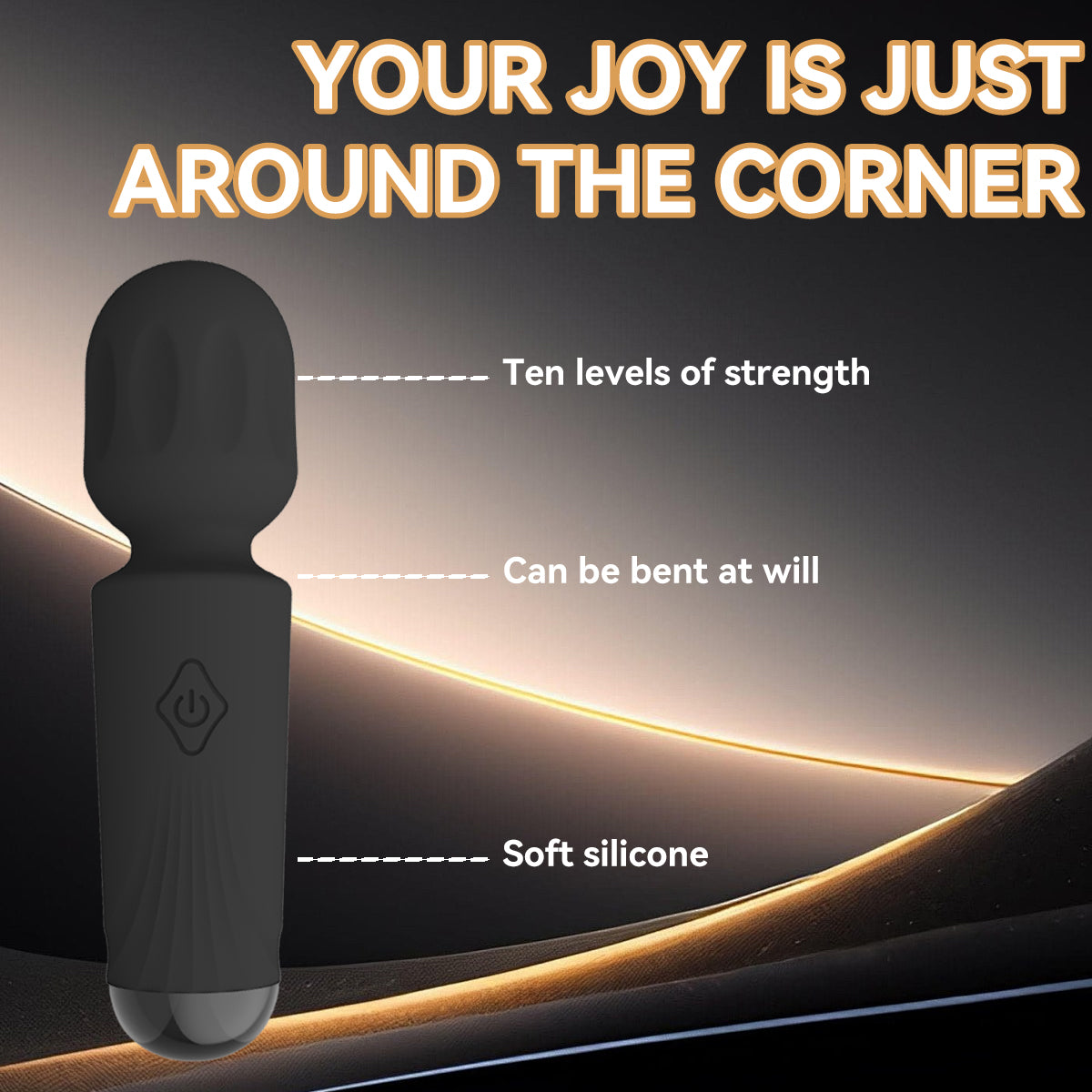 Mini Wand Massager AV Vibrator-10 Frequency Vibration
