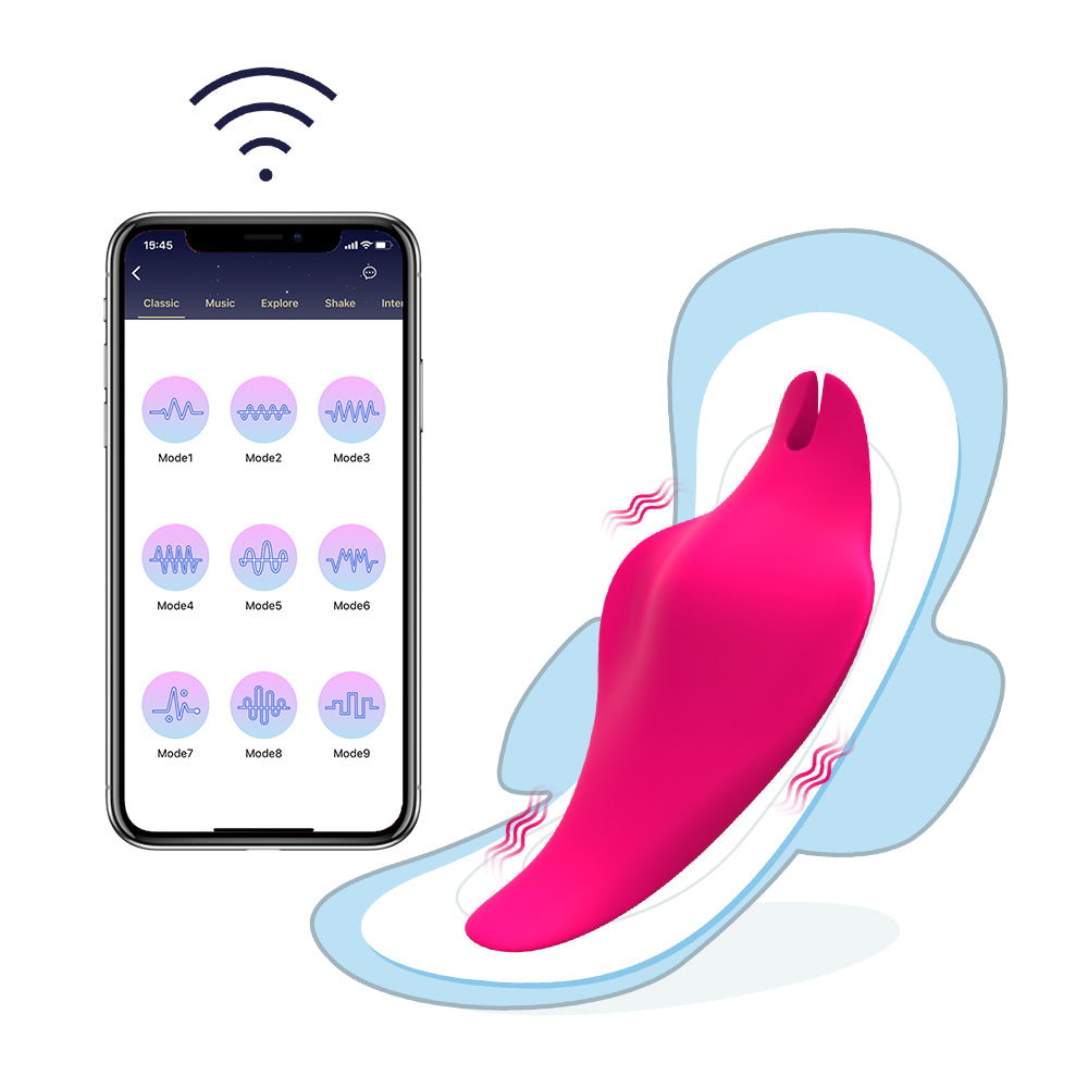 Deme Spaceship Wearable Vibrator APP Control-9 Function