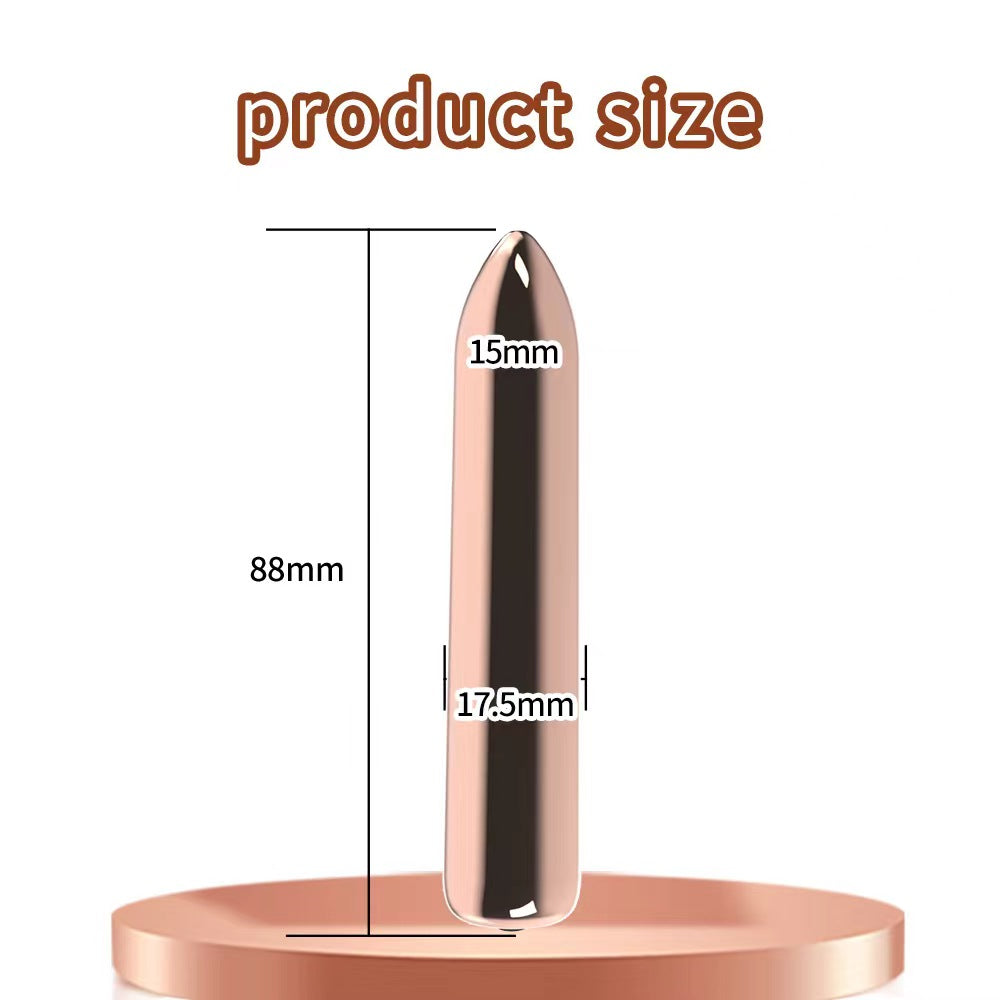Rose Gold Bullet Vibrator—16 Vibration Modes