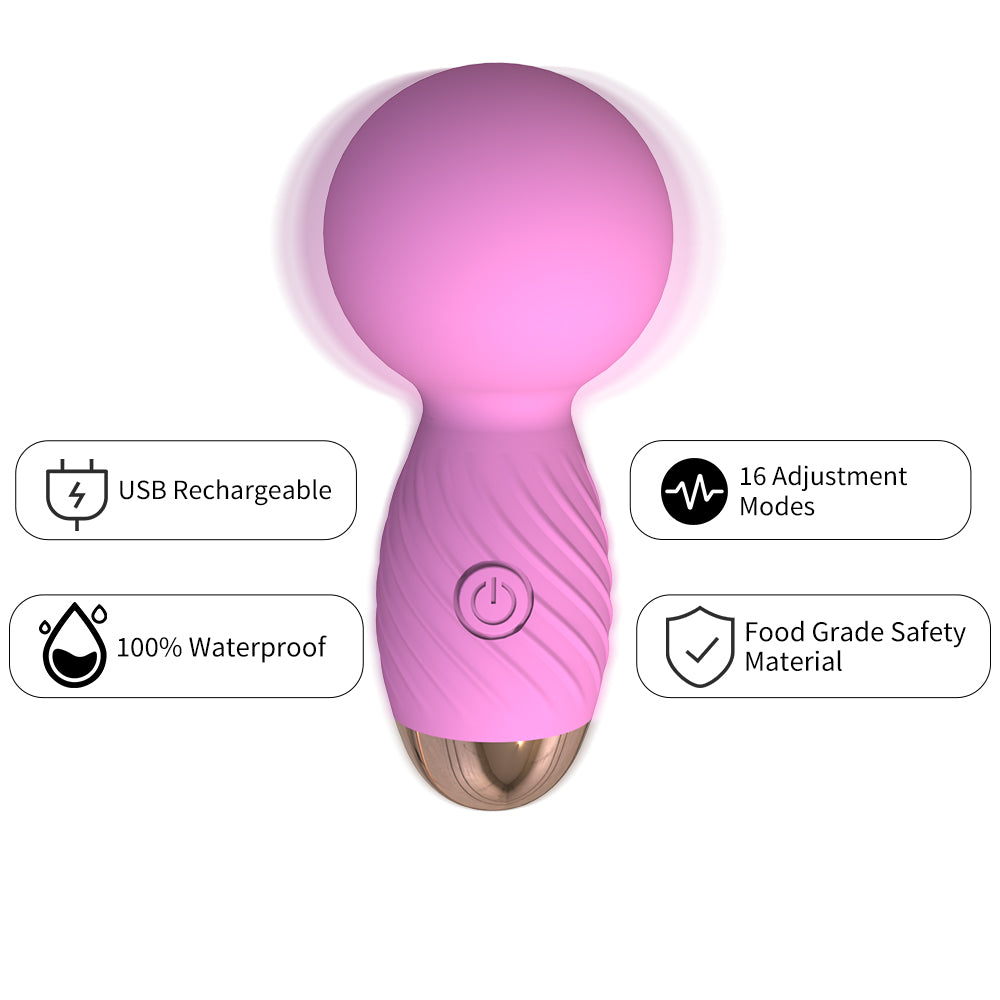 Nemo Pink AV Vibrator-16 Frequency Vibration