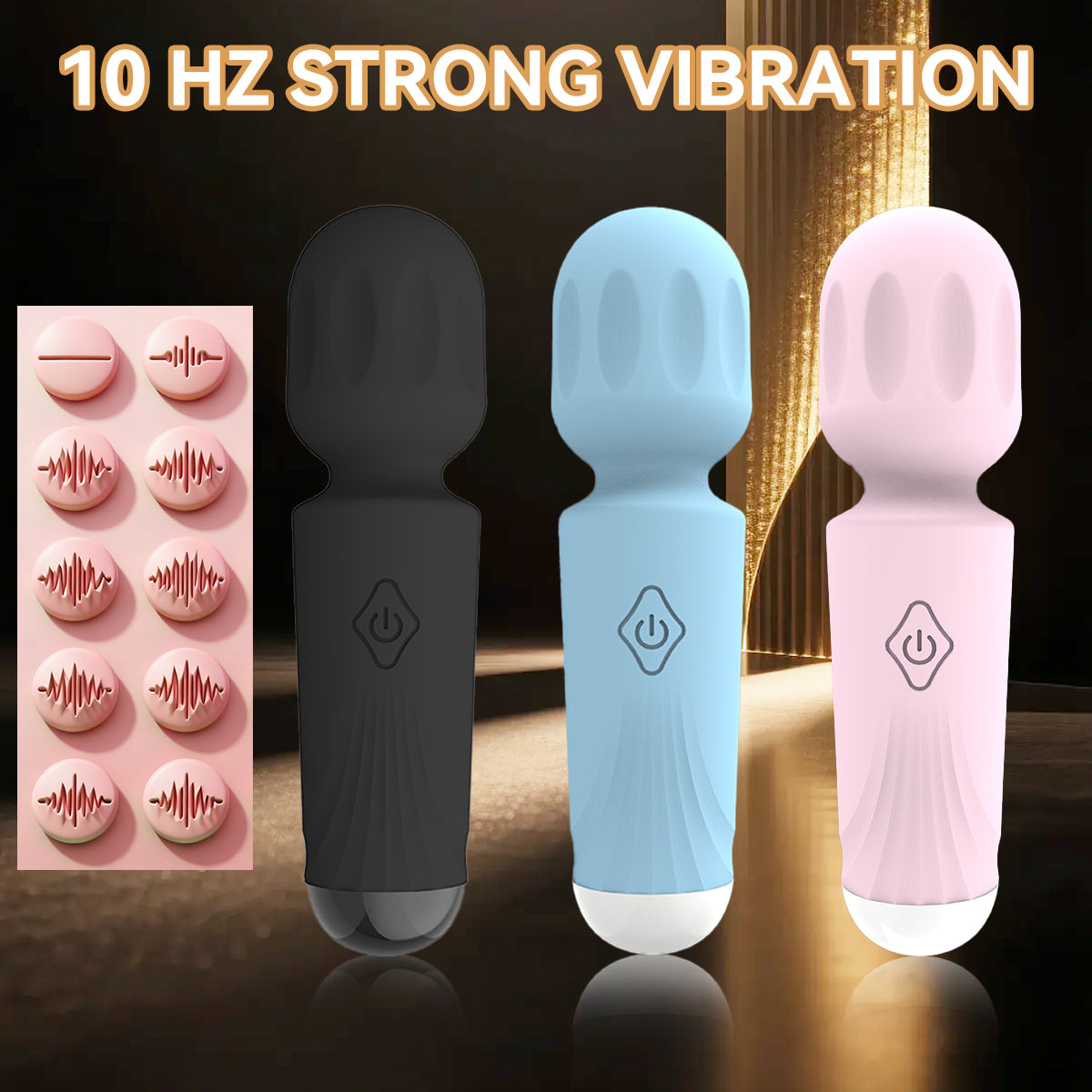 Mini Wand Massager AV Vibrator-10 Frequency Vibration
