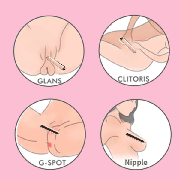Rose Gold Bullet Vibrator—16 Vibration Modes