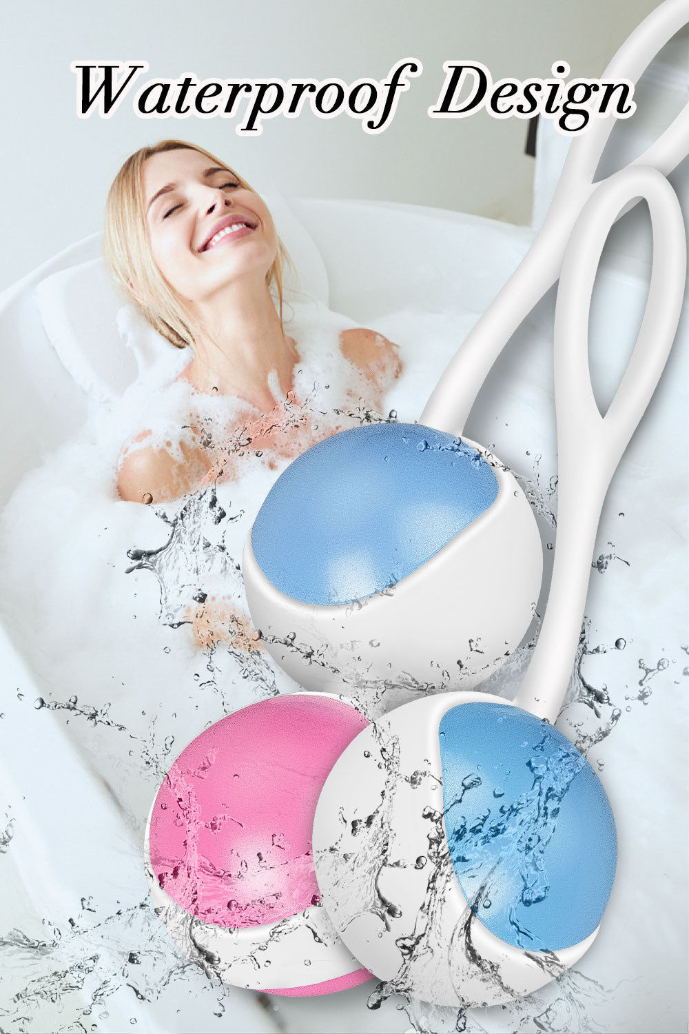 Powder Blue Weighted Kegel Ball Exercise Set