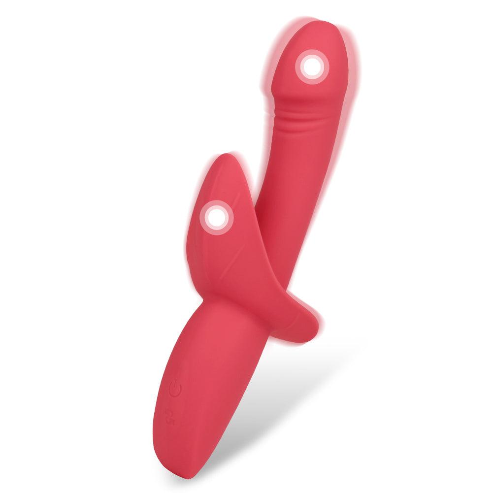 Rabbit Dildo Vibrator G-spot Toy - Fun-Mates Rabbit Dildo Vibrator G-spot Toy - Fun-Mates
