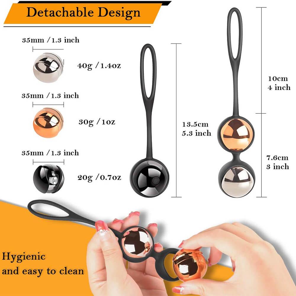Weighted Kegel Balls Exercise Kit - Fun-Mates Weighted Kegel Balls Exercise Kit - Fun-Mates