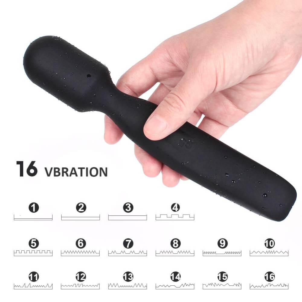 16 Modes Magic Rabbit xl Vibrator Wand AV Vibrator G Spot Stimulator - {{ LEVETT }}