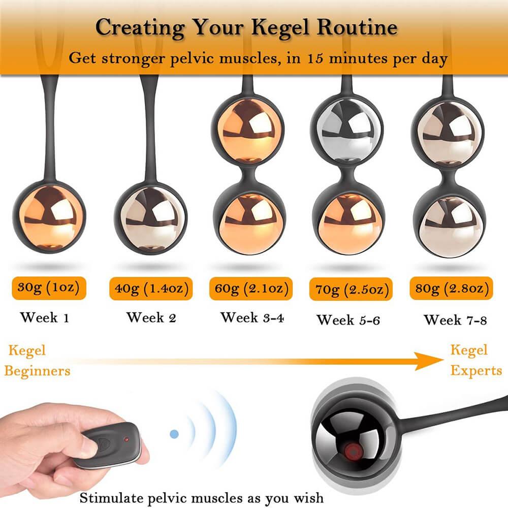 Weighted Kegel Balls Exercise Kit - Fun-Mates Weighted Kegel Balls Exercise Kit - Fun-Mates