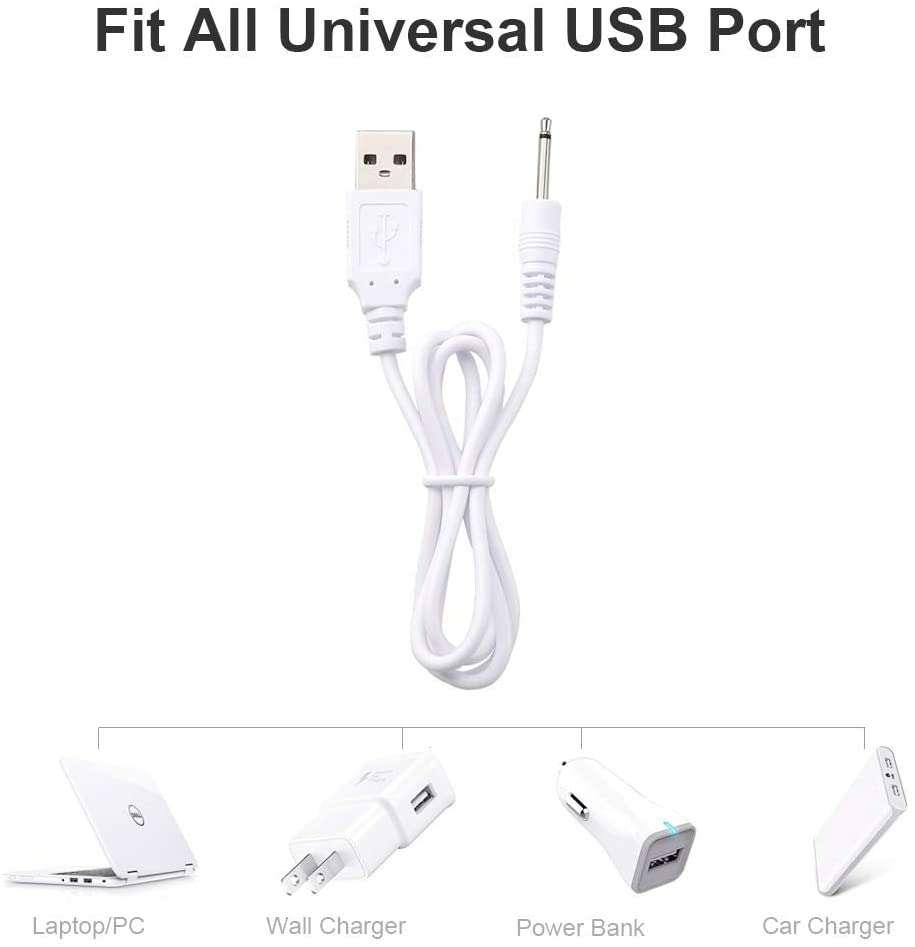 USB Charging Cord 2.5mm Replacement Cable - Fun-Mates USB Charging Cord 2.5mm Replacement Cable - Fun-Mates