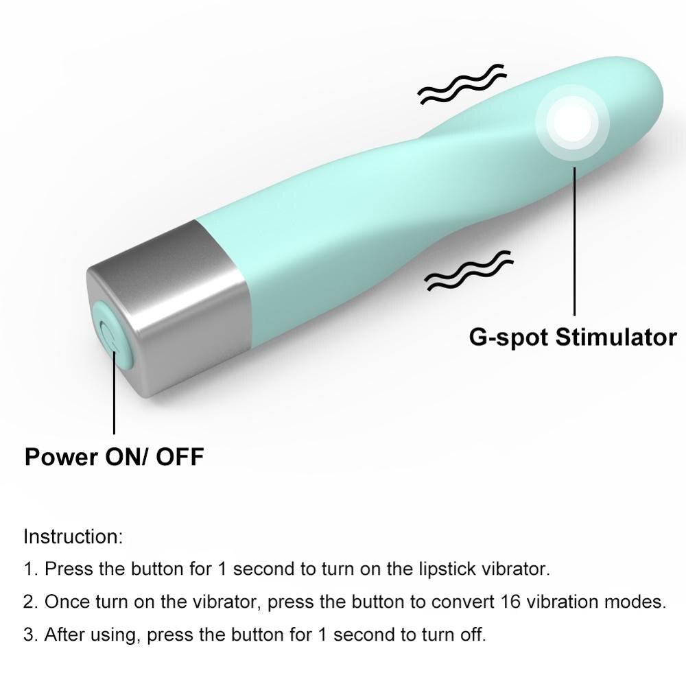 Mini Bullet Vibrators Lipstick Massager USB Charging - {{ LEVETT }}