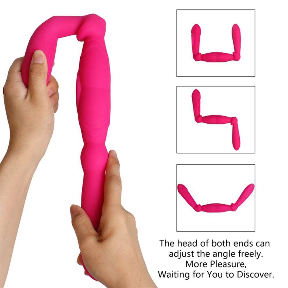Double Ended Vibrator Dual Dildo for Lesbian - Fun-Mates Double Ended Vibrator Dual Dildo for Lesbian - Fun-Mates
