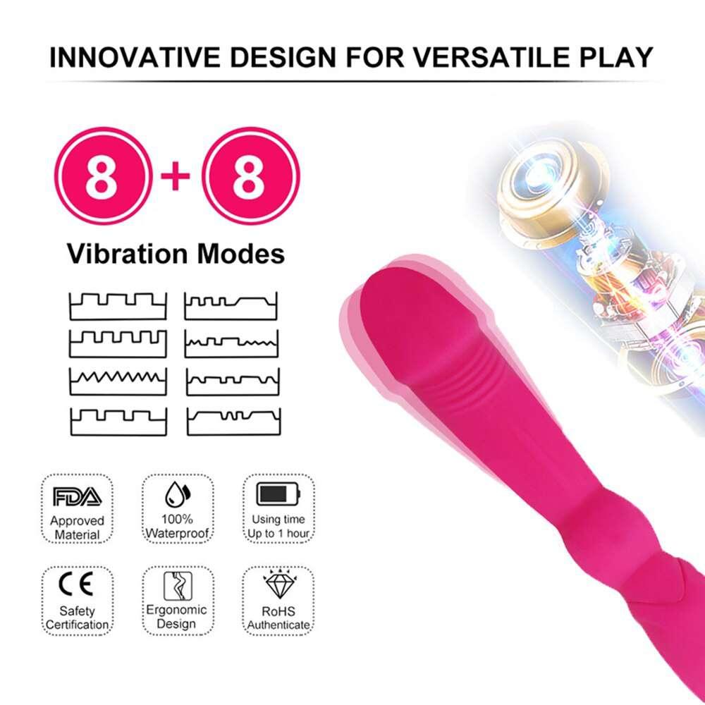 Double Ended Vibrator Dual Dildo for Lesbian - Fun-Mates Double Ended Vibrator Dual Dildo for Lesbian - Fun-Mates