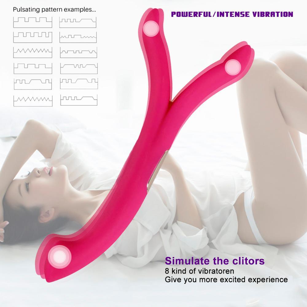 Y Shape G Spot Vibrators for Couples Flirting - Fun-Mates Y Shape G Spot Vibrators for Couples Flirting - Fun-Mates