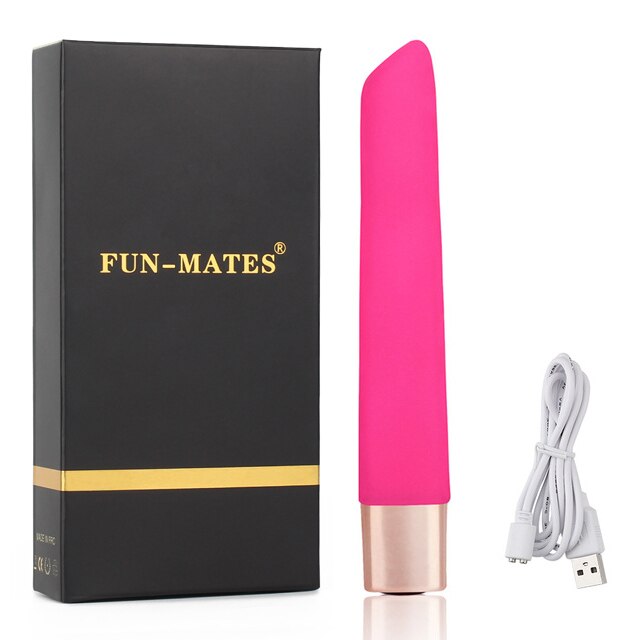 Pink Bullet Vibrator with Angled Tip - Fun-Mates Pink Bullet Vibrator with Angled Tip - Fun-Mates