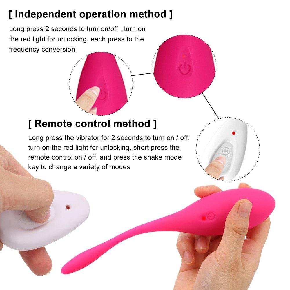 Vibrating Kegel Balls Vaginal Bullet Vibrator with Remote - Fun-Mates Vibrating Kegel Balls Vaginal Bullet Vibrator with Remote - Fun-Mates