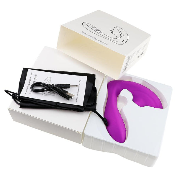 Female Sucking Vibrator with Suction - {{ LEVETT }}
