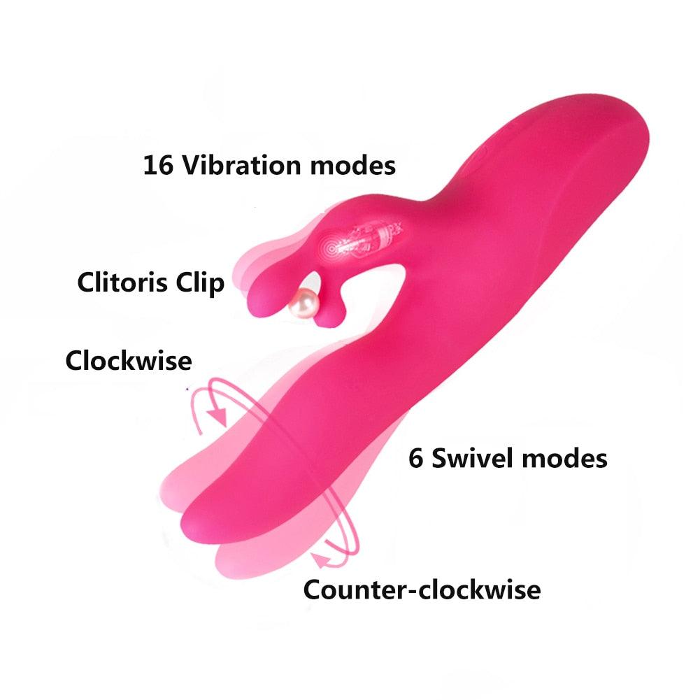 G-spot Rabbit Vibrator with Bunny Ears - Fun-Mates G-spot Rabbit Vibrator with Bunny Ears - Fun-Mates